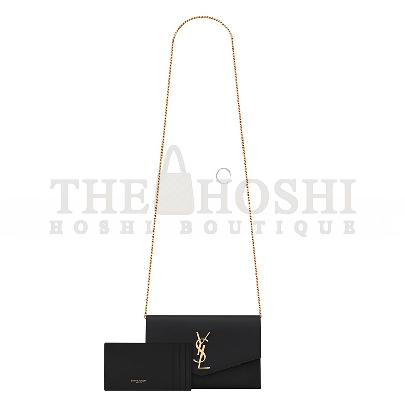 Y51 UPTOWN CHAIN WALLET IN GRAIN DE POUDRE EMBOSSED LEATHER 6077881GF0J1000 (19*12*3cm) Master Quality